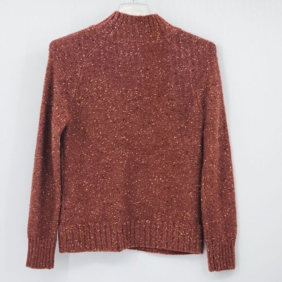 Loft Turtleneck Sweater Women Size XS  Flecked Chunky Knit Winter Fall Cabincore - Picture 2 of 7